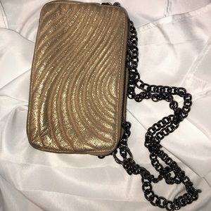 RARE Limited Edition Henri Bendel Gold No 7 Bag